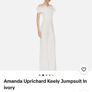 Amanda Uprichard Ivory Jumpsuit